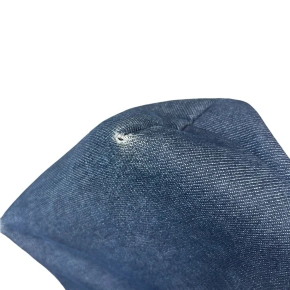 Longchamp Blue Denim Modele Depose Canvas
Mini Tote Bag Leather Trim Pink/Blue - Picture 12 of 16